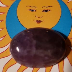 Amethyst oval polished cabochon